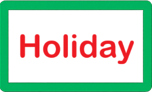 Holidayボタン