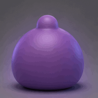 Animated Sleep well. GIF with a cute purple character turning around, lying down, and falling asleep as the glowing Sleep well. message and Zzz appear.
