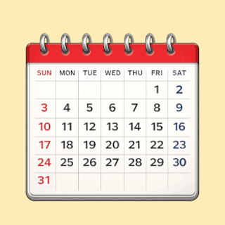 Animated Test Tomorrow... GIF with a calendar highlighting a test date in red followed by the text "Test Tomorrow..." expressing exam anxiety.