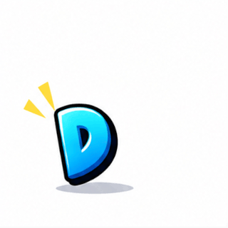 Animated DONE! Finished Reaction GIF with bold blue comic letters appearing one by one before the completed word wiggles energetically from side to side.